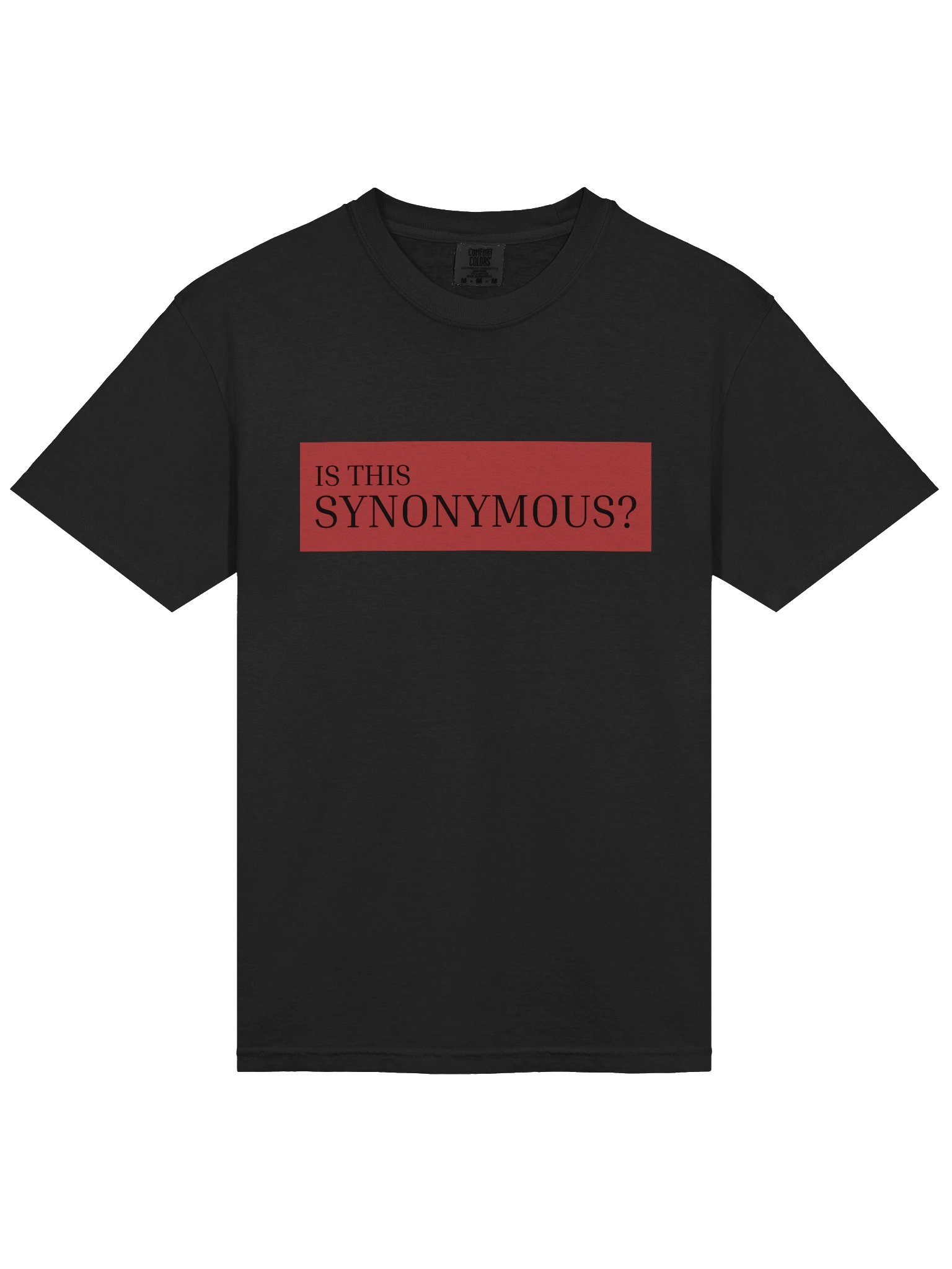 IS THIS SYNONYMOUS? Printed T-Shirt product image (3)