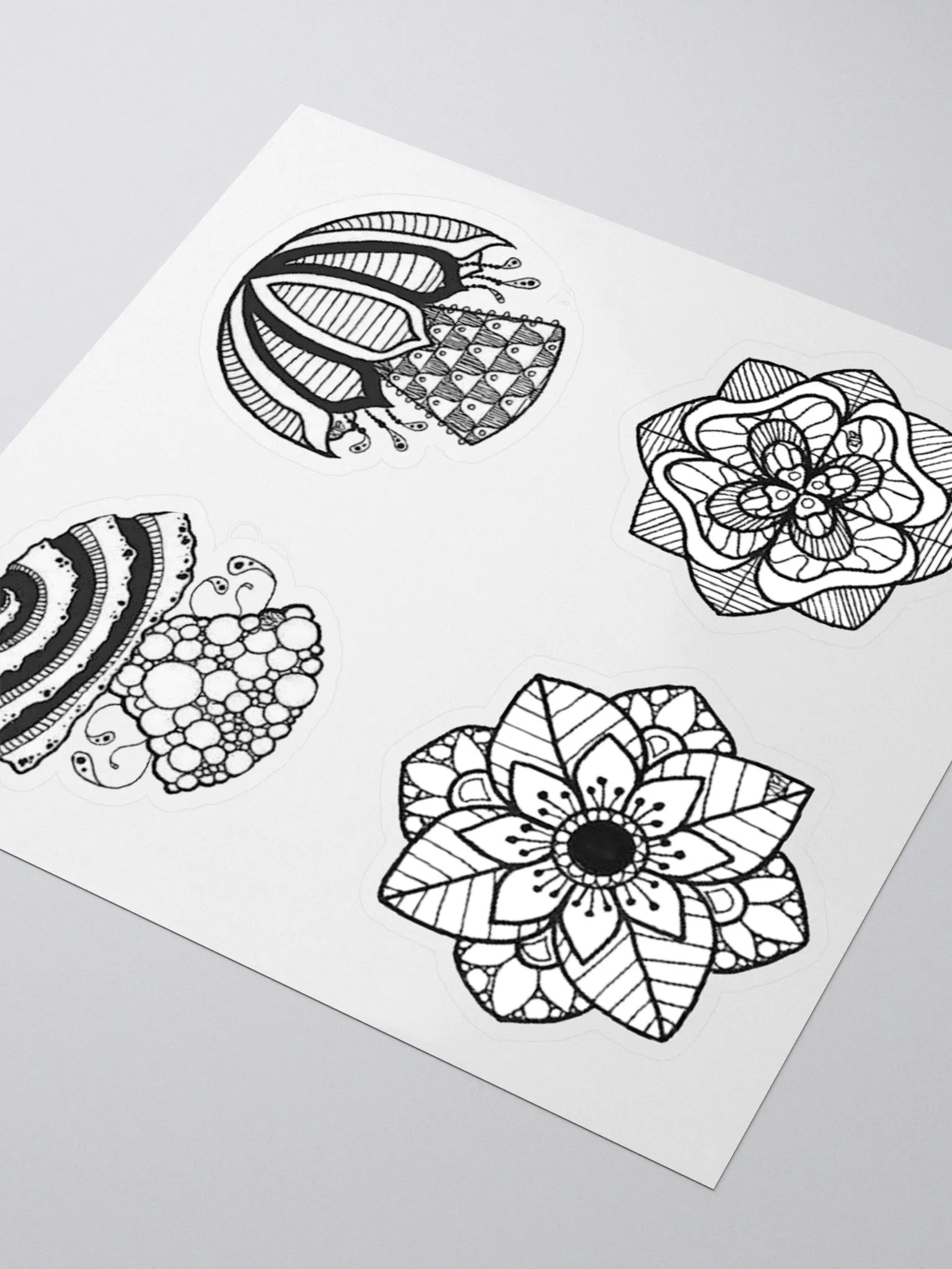 B/W Sticker Set product image (9)