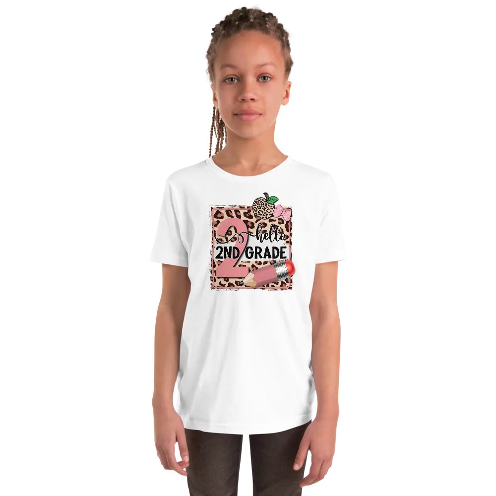 Leopard Print 2nd Grade Welcome T-Shirt product image (1)