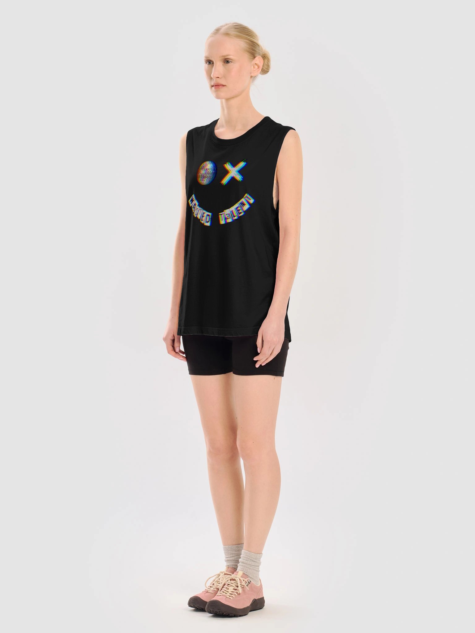 Wasted Talent OG Glitch Smiley Tank - Unisex product image (5)
