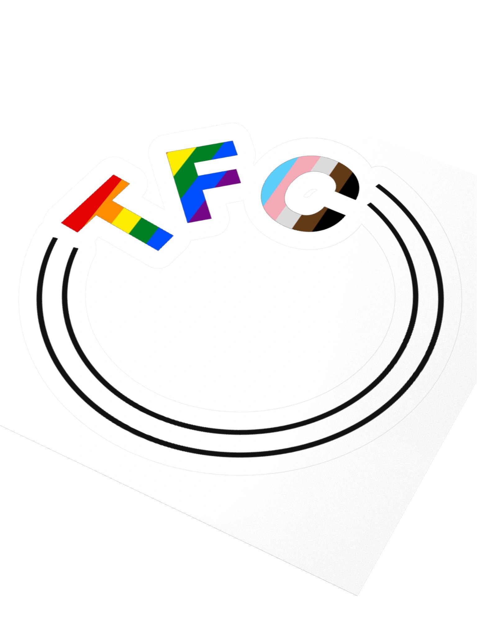 TFC monogram sticker - Pride edition product image (3)