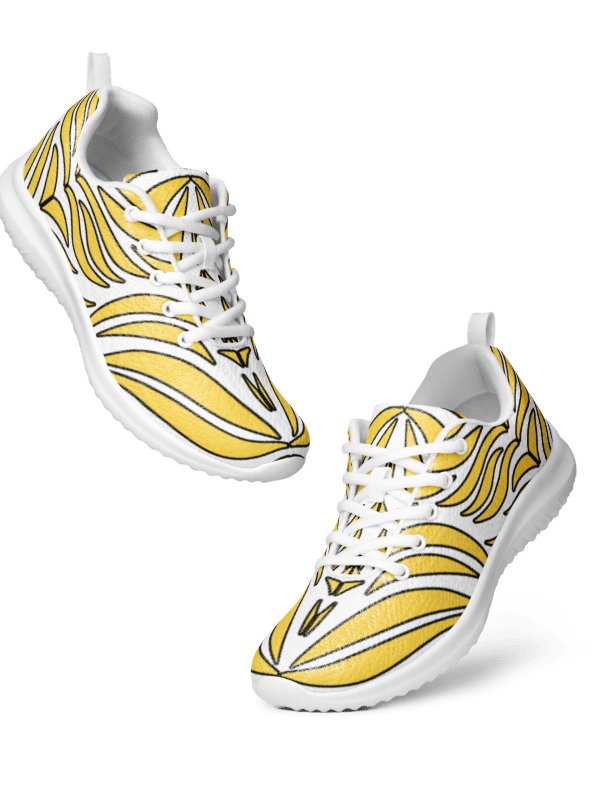 Golden Pulse: Symmetrisches Tribal-Muster Women's Sneakers product image (3)