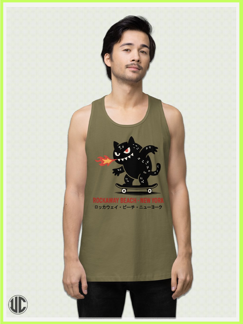 Rockaway Beach NY Skater – Men’s Tank Top product image (3)