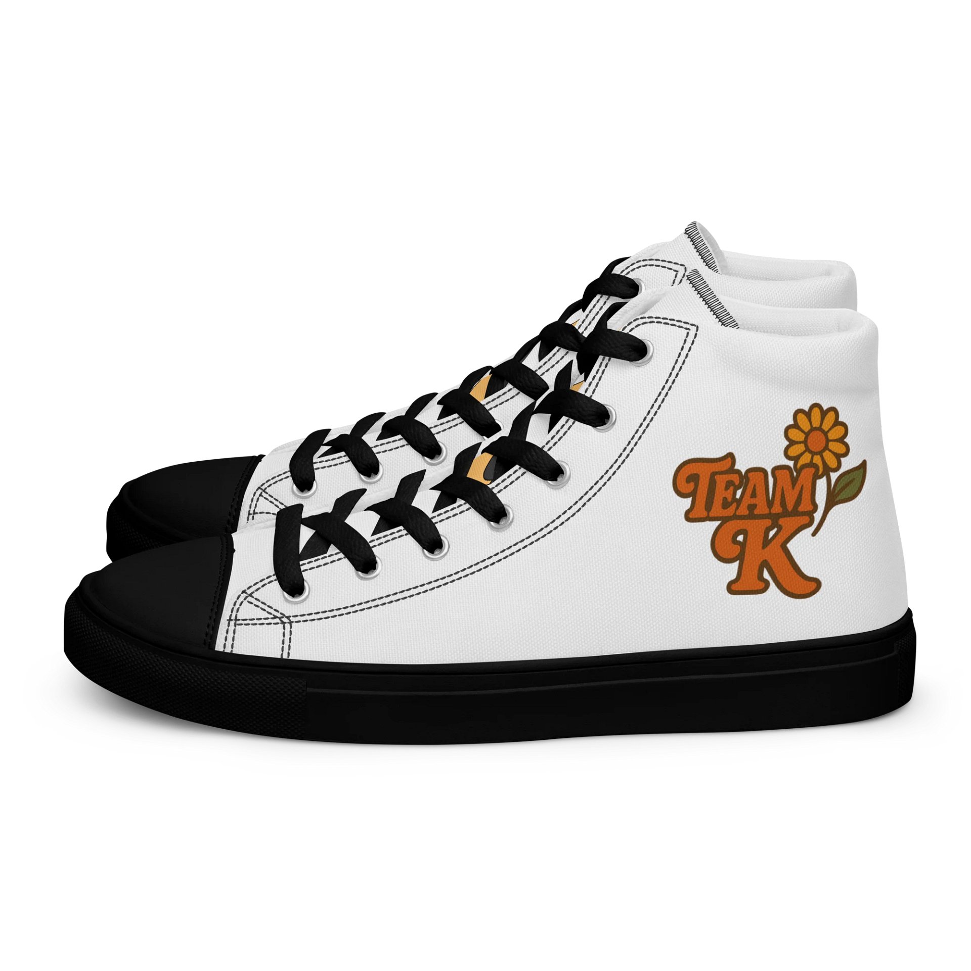 Team K 1970's Women's High Top Canvas Shoes product image (1)