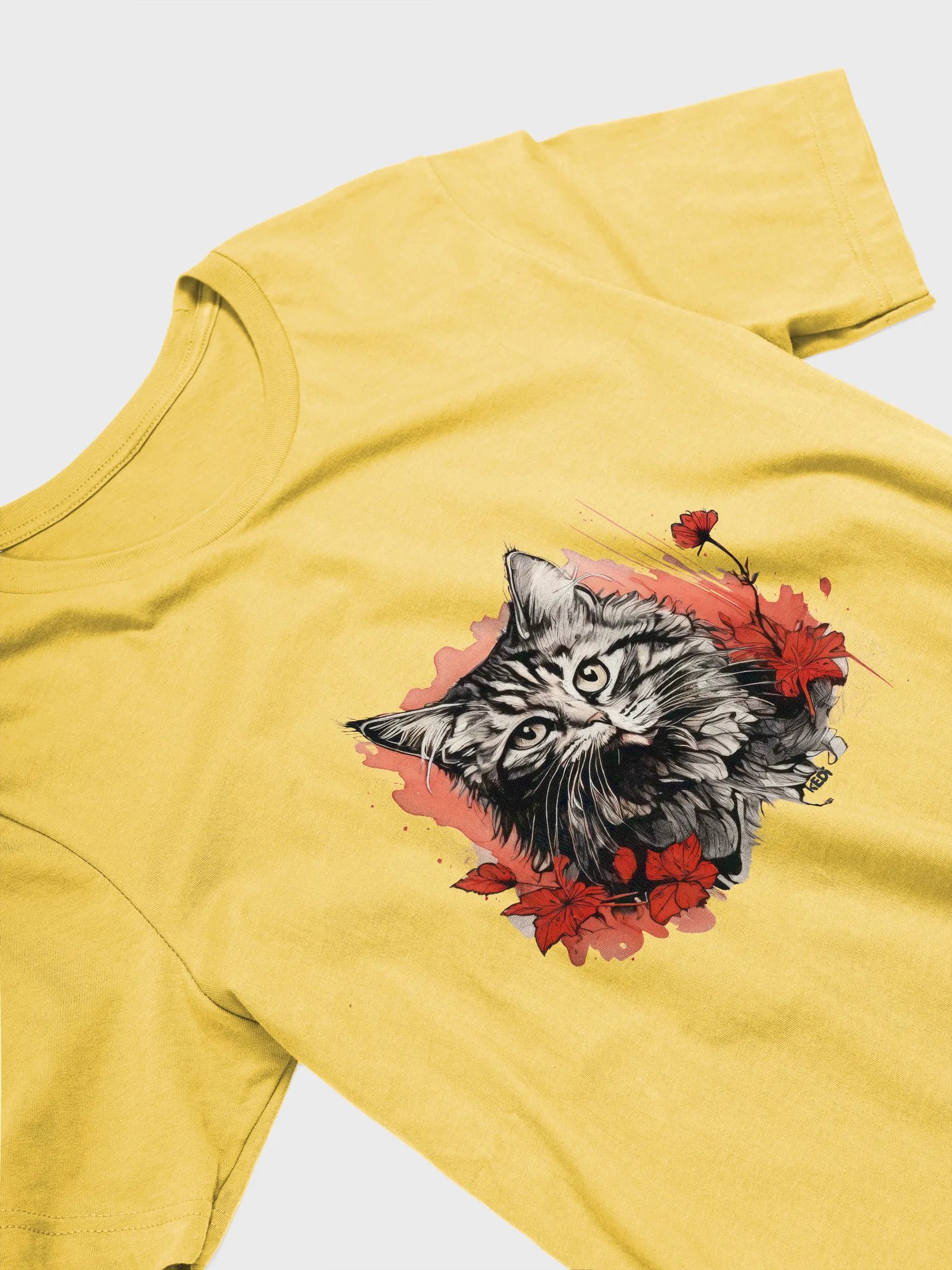 Floral Feline Fantasy T-Shirt product image (34)