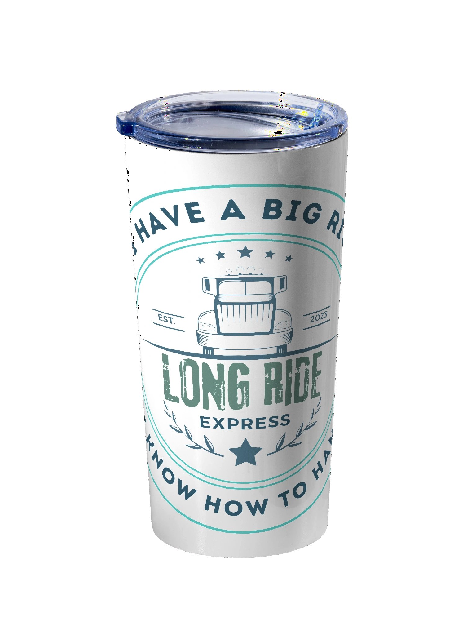 I have a big rig and I know how to handle it - Funny Trucker Design Tumbler product image (2)