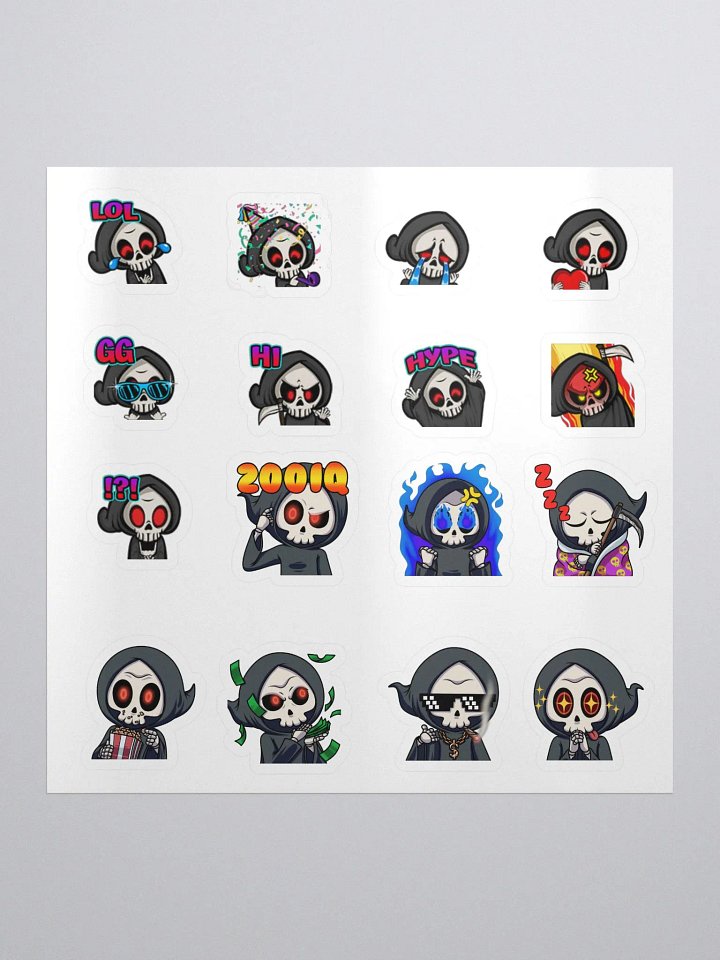 16-Pack Small Todd Emote Stickers product image (1)