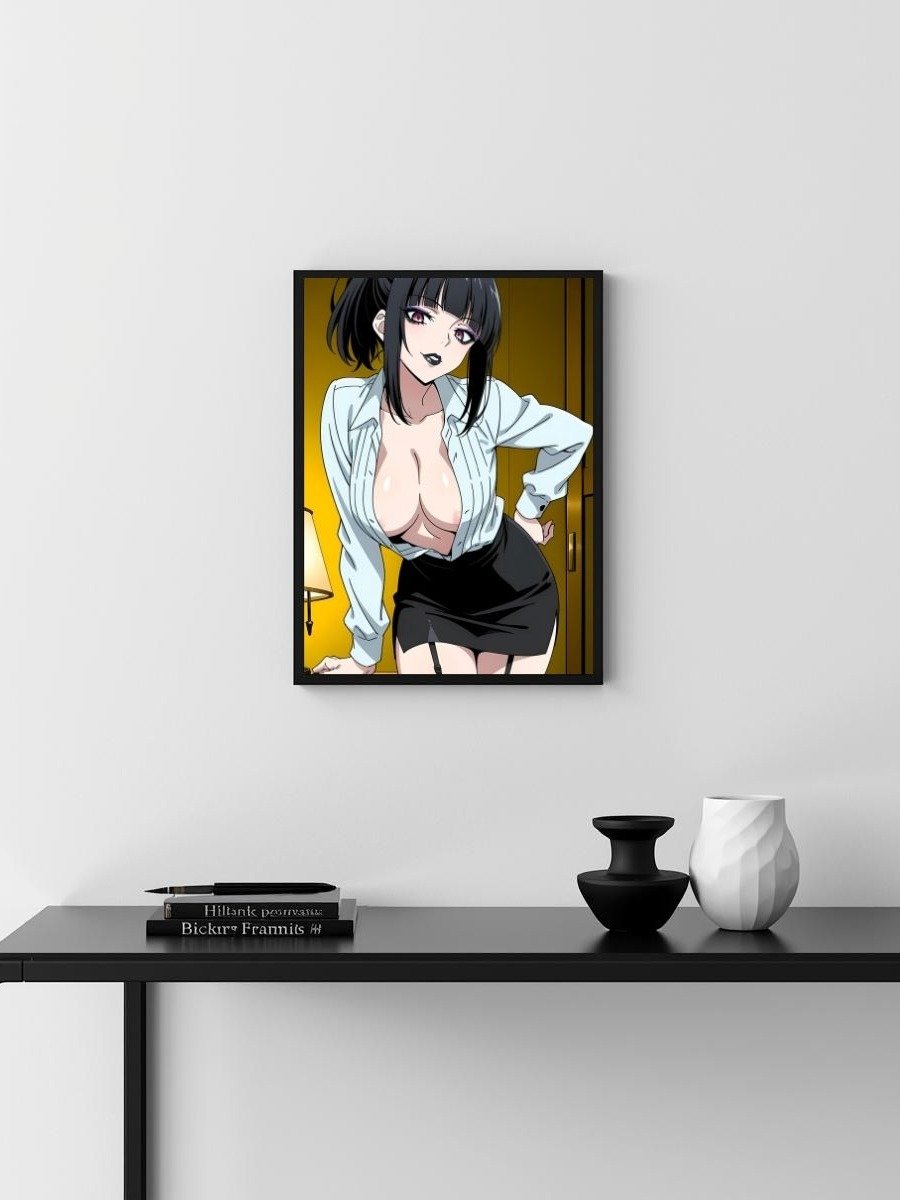 Metal Print - Luna Rain Original Character Office Lady - 8x10 product image (3)