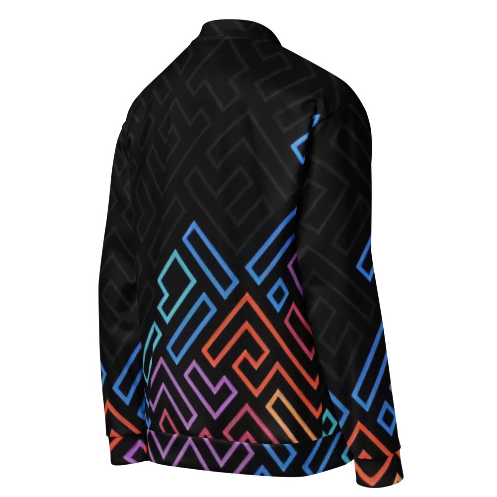 Neon Maze Bomber Jacket product image (8)