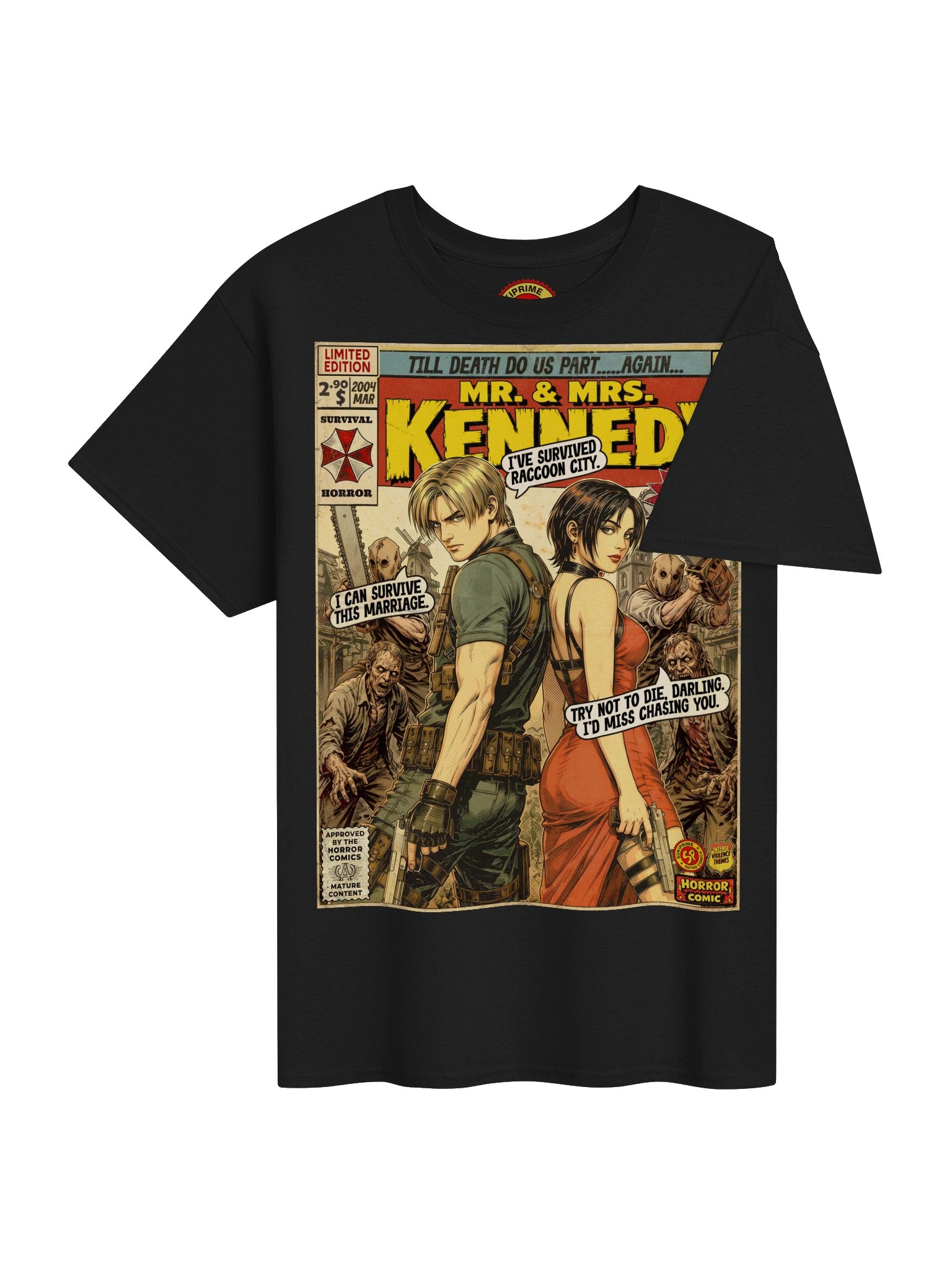 Ada & Leon Comic Art Gaming T-Shirt product image (4)