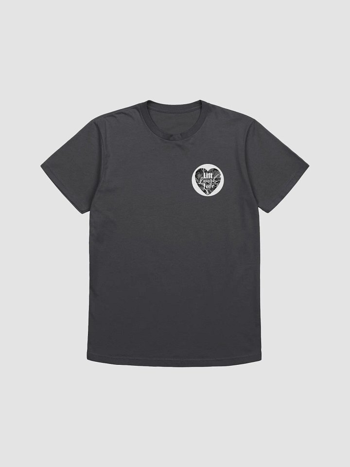 Lift Laugh Love Dark Mode Heartbreak Gym Tee product image (5)