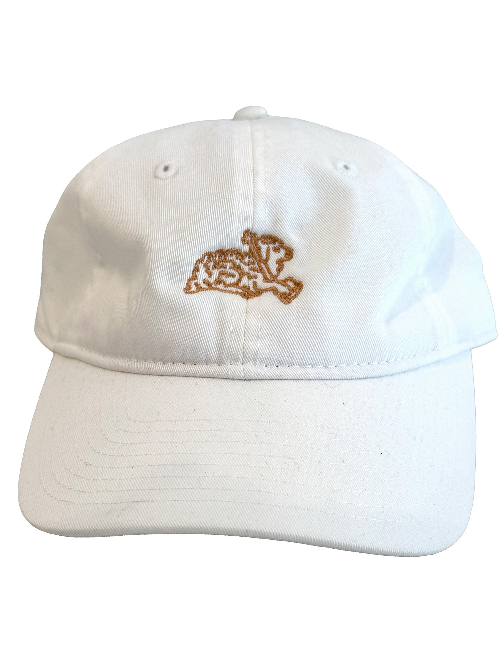 THE LAMB DAD CAP — WHITE / GOLD product image (1)