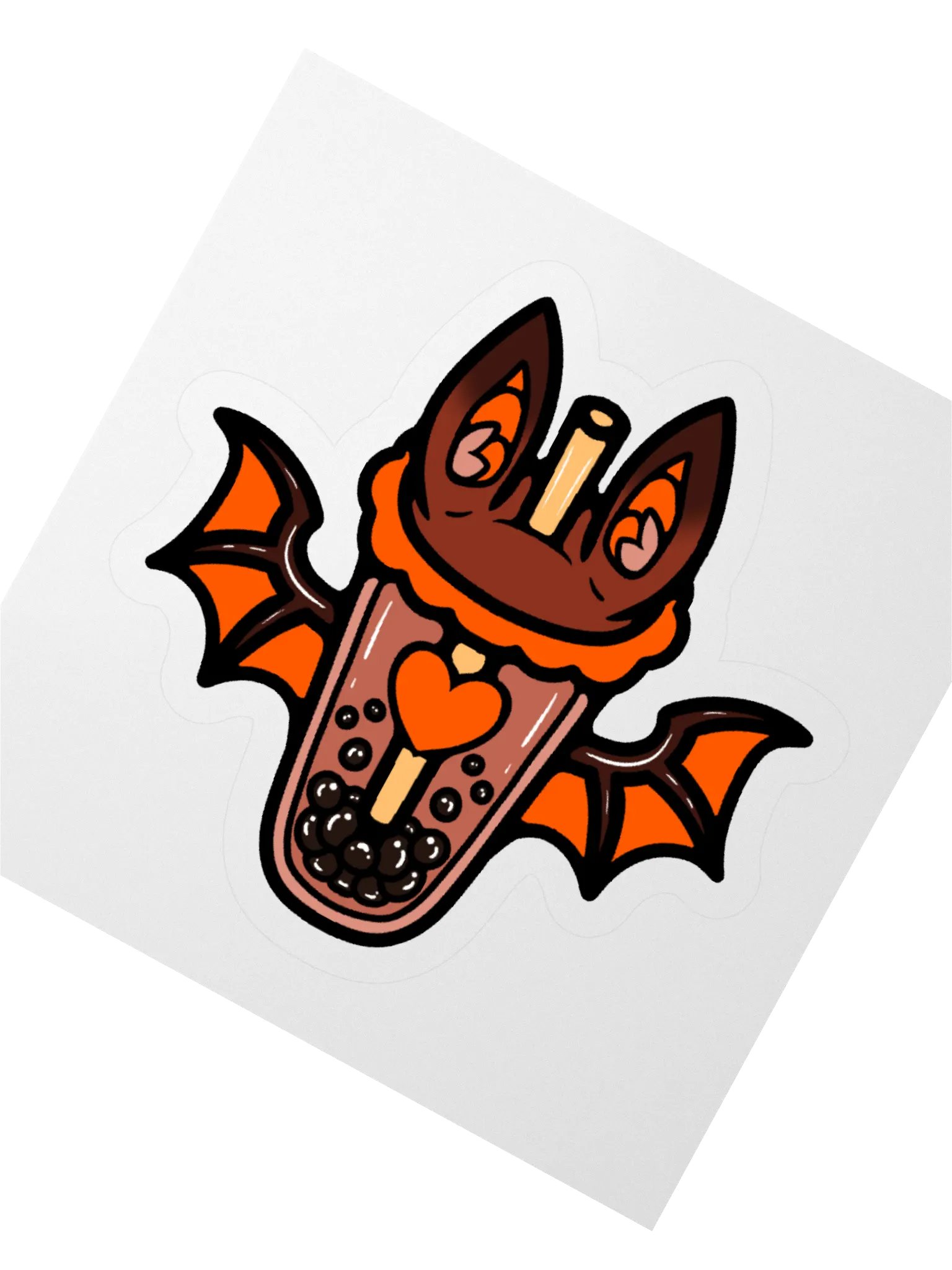 MatchaEXE Orange Bobat Sticker product image (6)