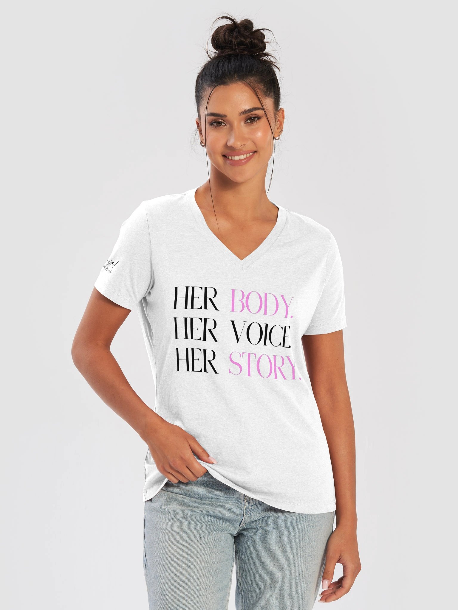 Her Body. Her Voice. Her Story (v-neck) product image (33)