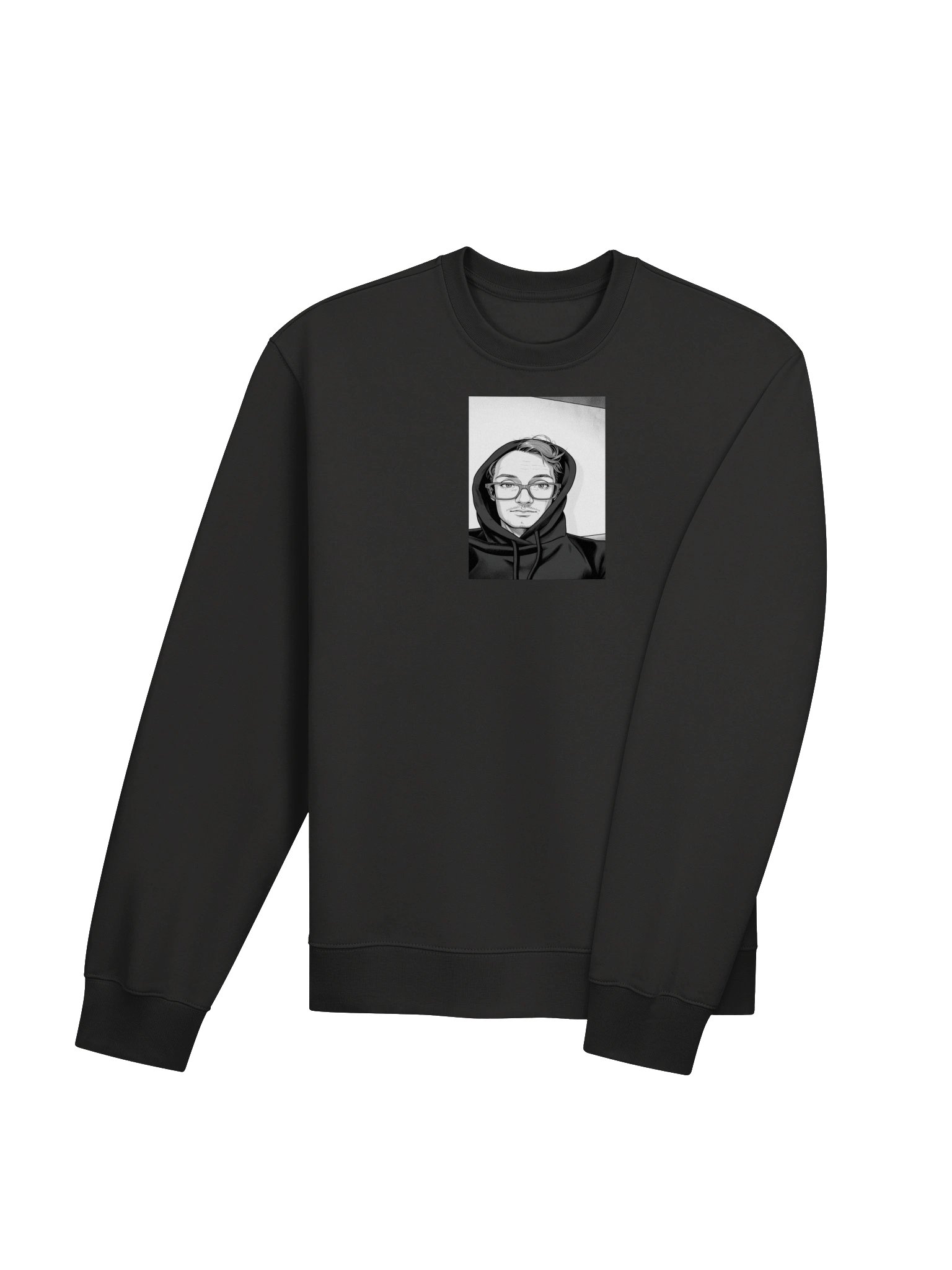 itssCSChris Black and White Cartoon. Oversized SweatShirt product image (25)