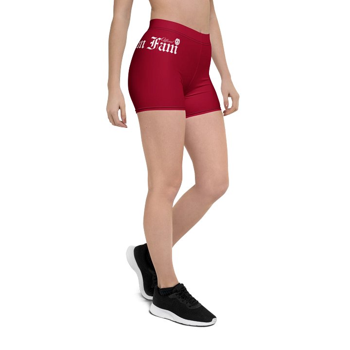 GRIMFAM - PERKY PEACH GYM SHORTS #1 Crimson Red product image (2)