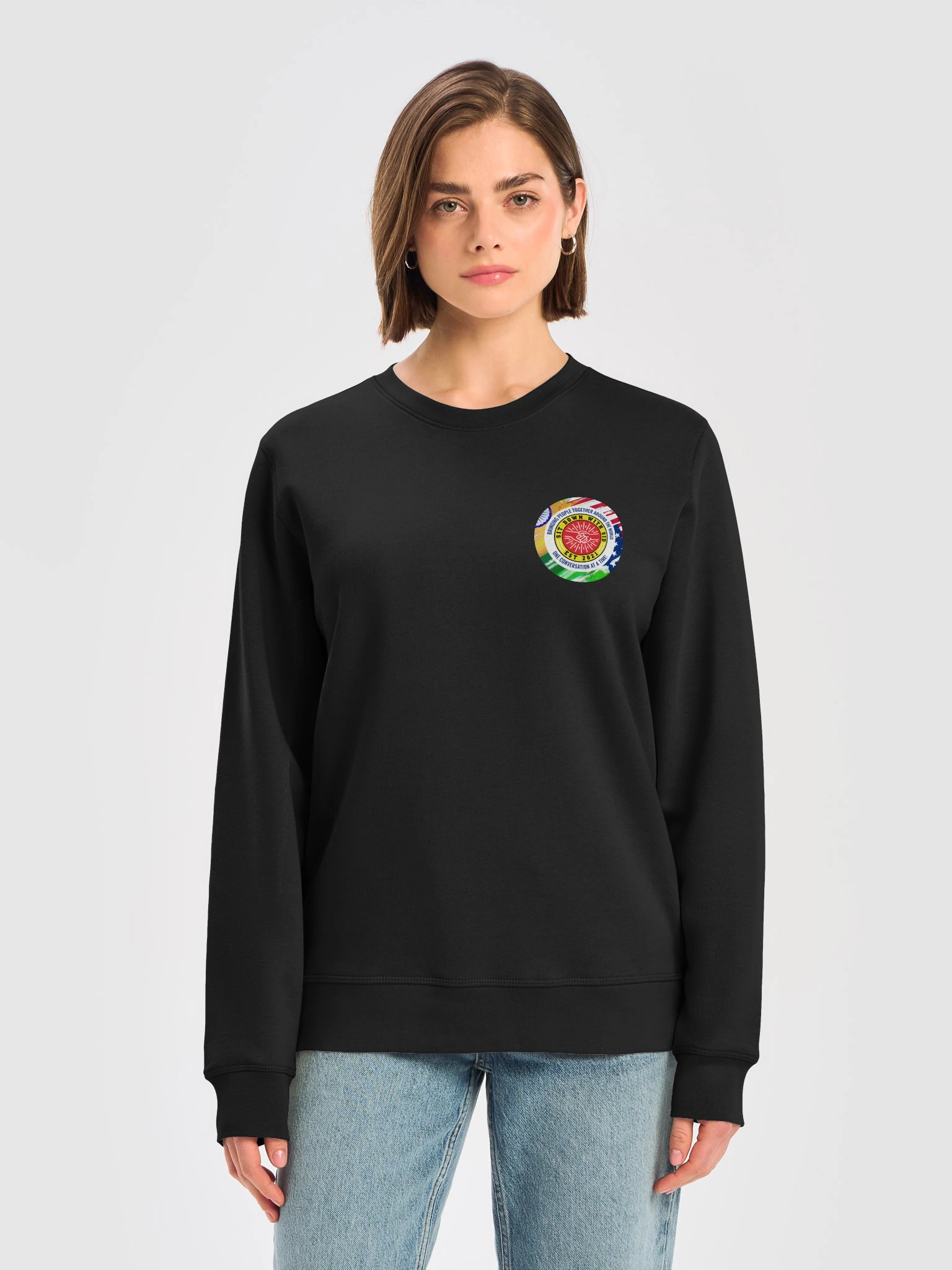 Sit Down With Sid Official Essential Organic Sweatshirt - Black product image (5)