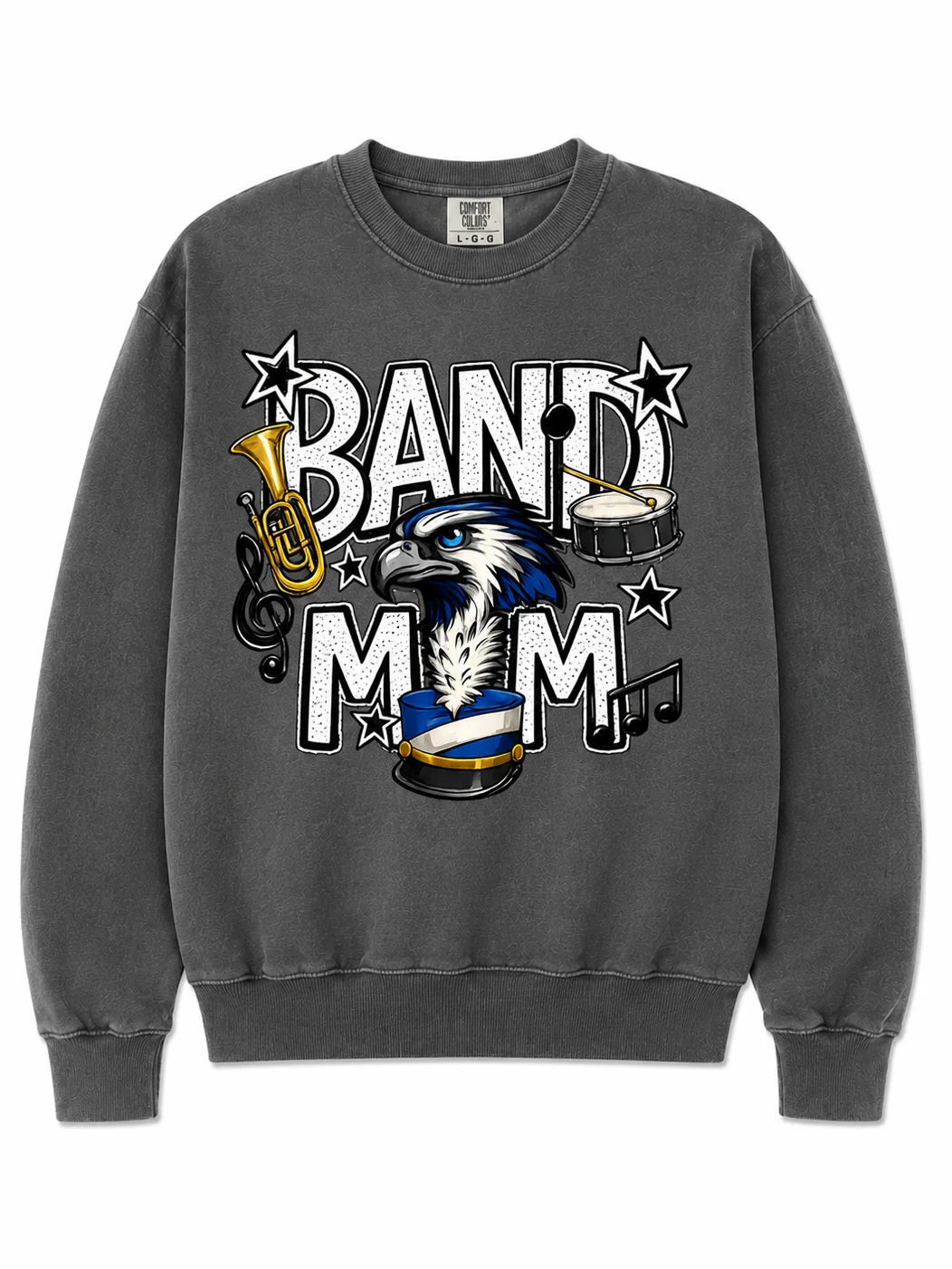 Band Mom Comfort Colors Sweat Shirt product image (1)