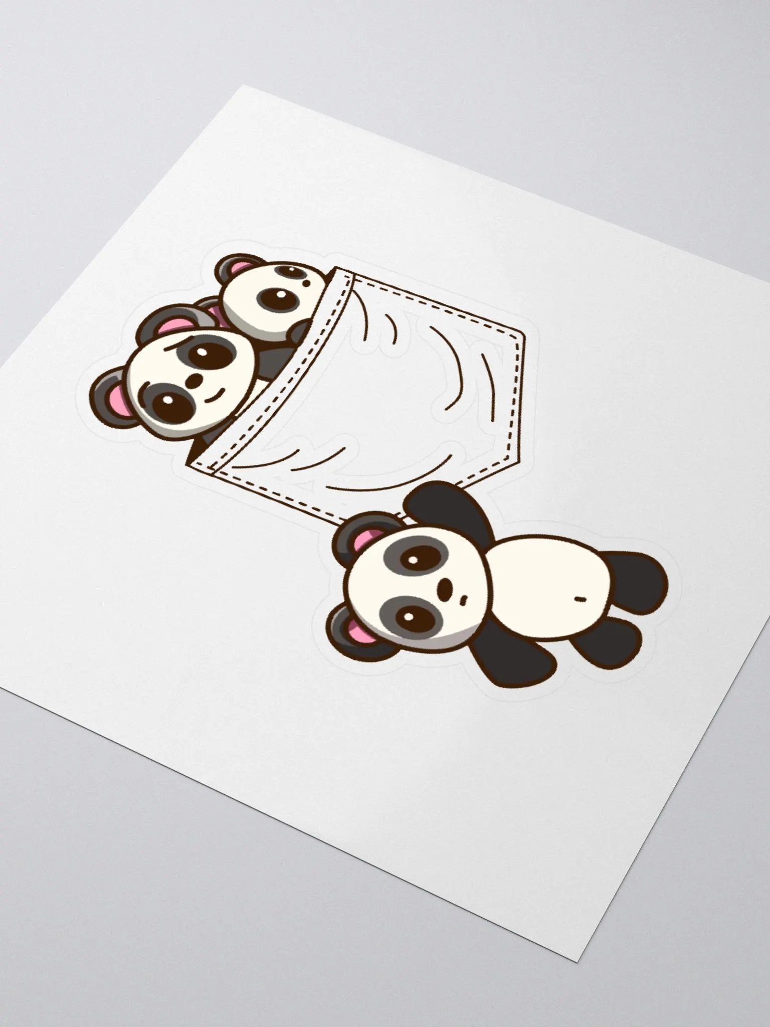 Pocket Of Pandas Sticker product image (8)