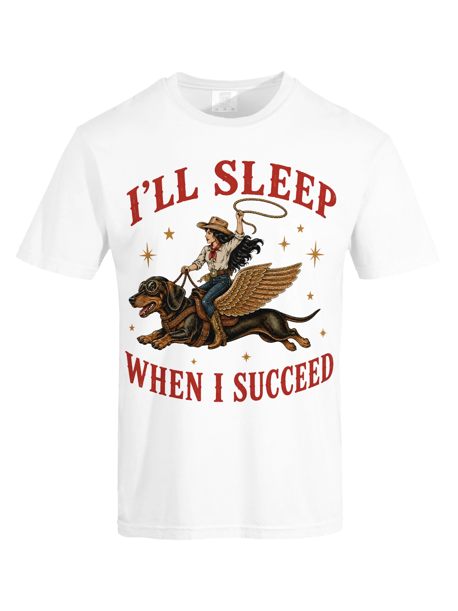 Flying Dachshund Western Tee product image (37)