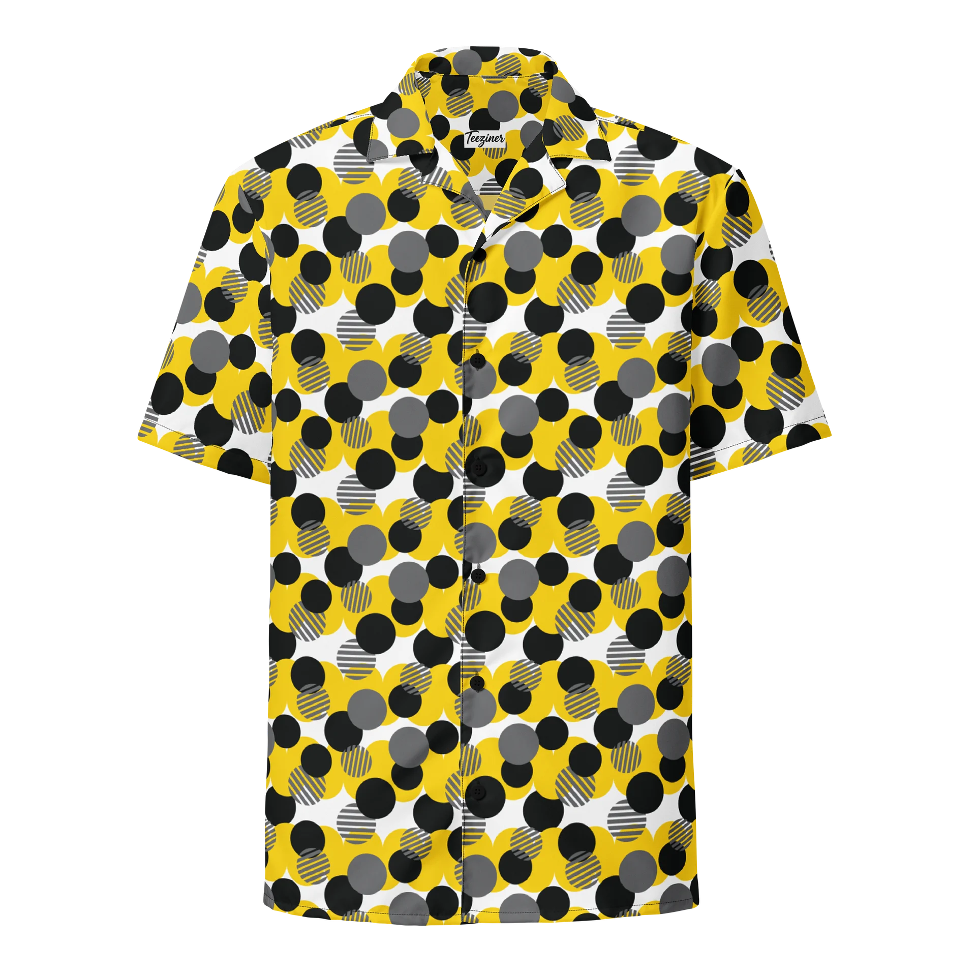 Cozy Chic Modern Geometric Polka Dot All-Over Print Unisex Button Shirt product image (1)