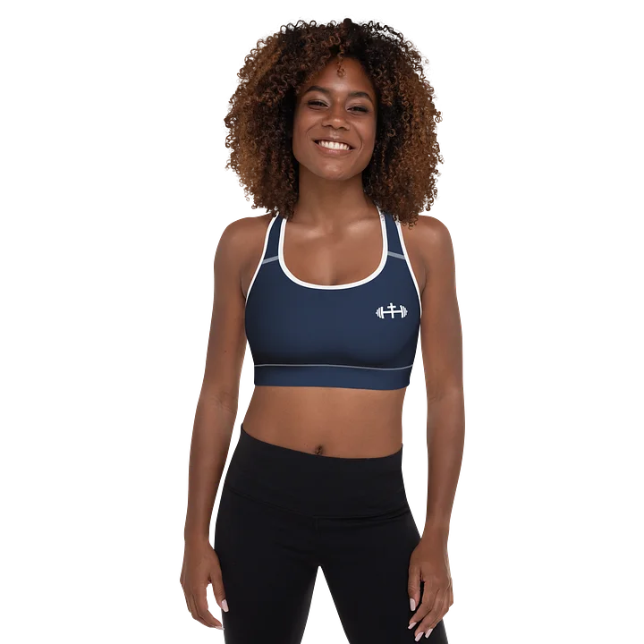 His House Womens Padded Sports Bra - Navy product image (1)