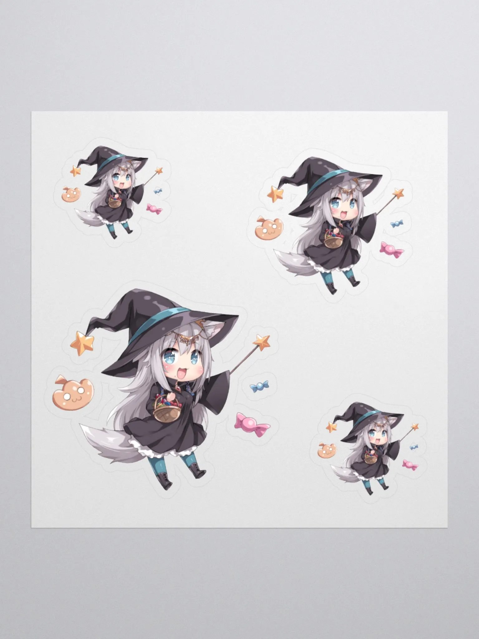 Witch Paws 4 Size Sticker Sheet product image (1)