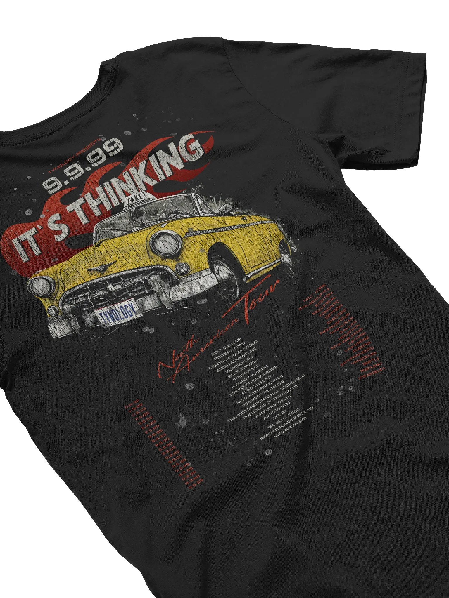 It's Thinking 9.9.99 Tour T-Shirt (Crazy Taxi) product image (1)