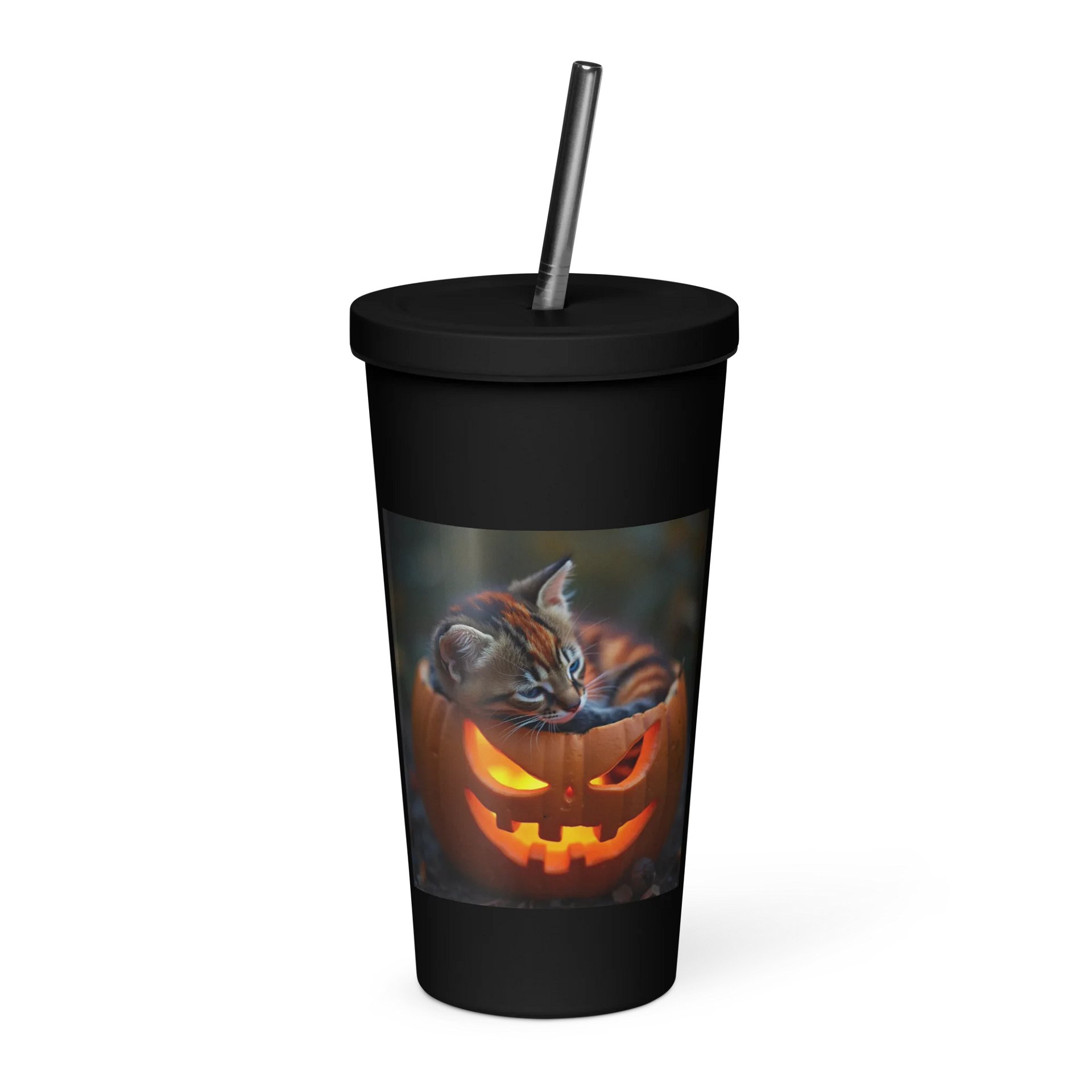 Pumpkin Kitten Insulated Tumbler product image (1)
