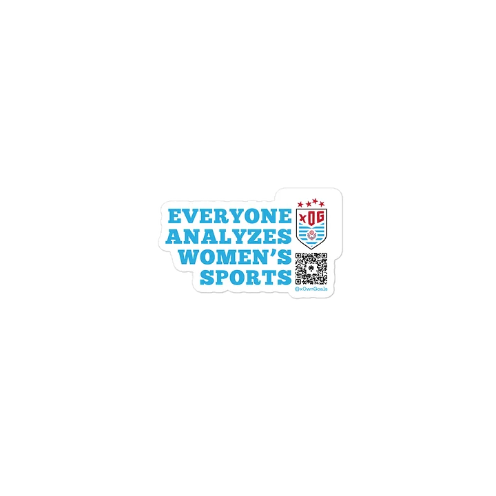 Everyone analyzes women's sports sticker product image (1)