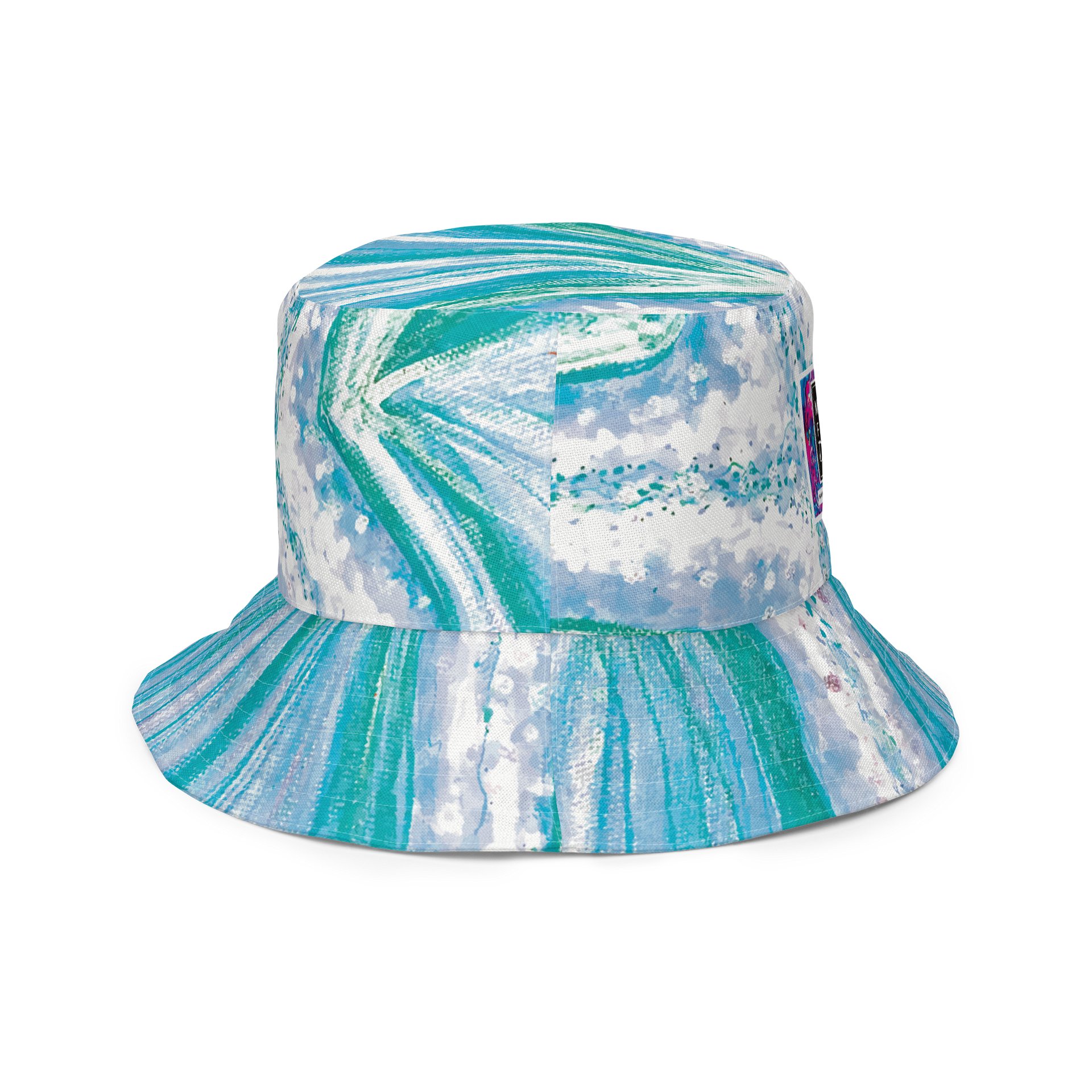 Cyan Starfish Painting | Reversible Bucket Hat product image (4)