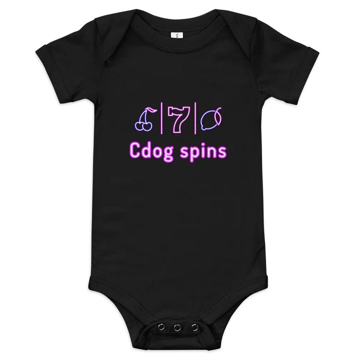 Cdog Spins Baby Grow product image (1)
