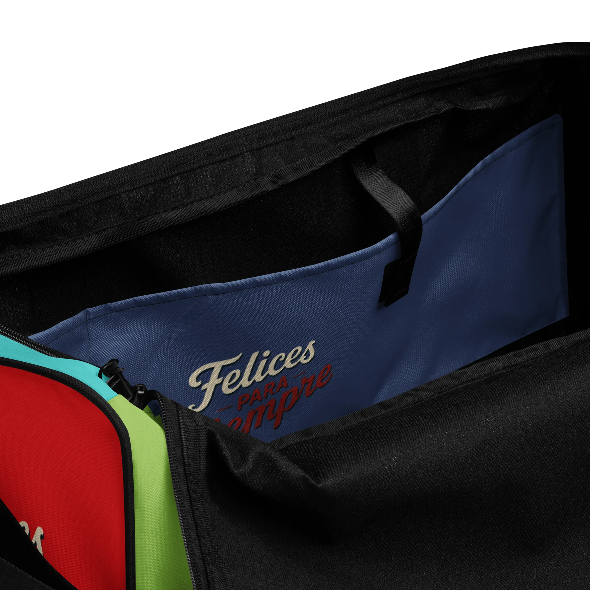 “Felices para Siempre” Colorful Duffle Travel & Gym Bag product image (6)