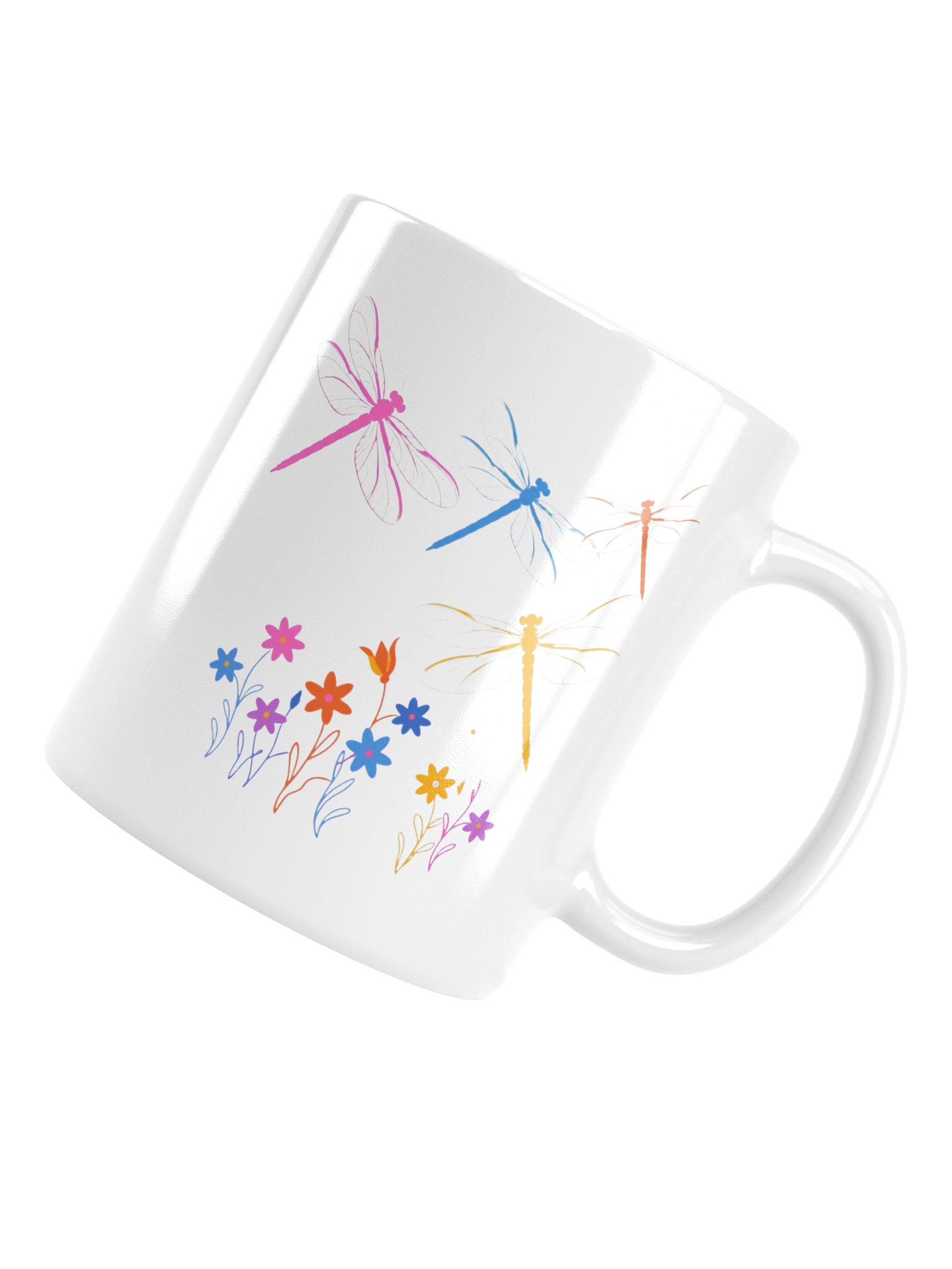 Dragonfly Garden Coffee Mug – Colorful Nature-Inspired Gift product image (6)