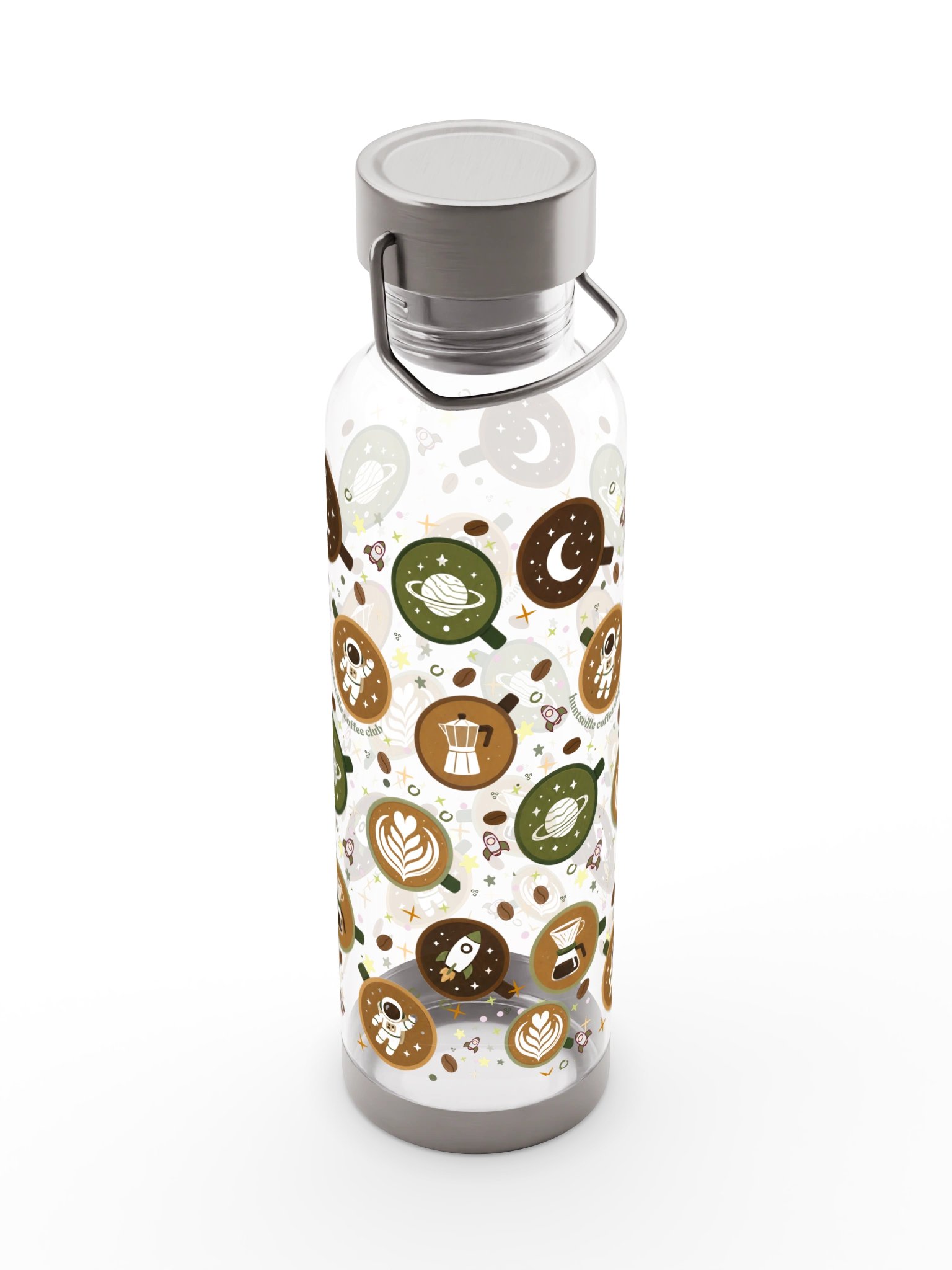 Cosmic Coffee Mug Pattern Sports Bottle product image (5)