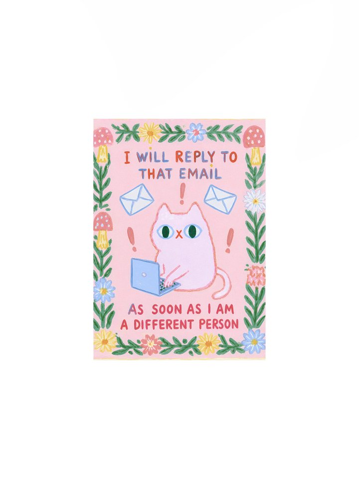 I’ll Reply Soon Cat Meme Poster product image (3)
