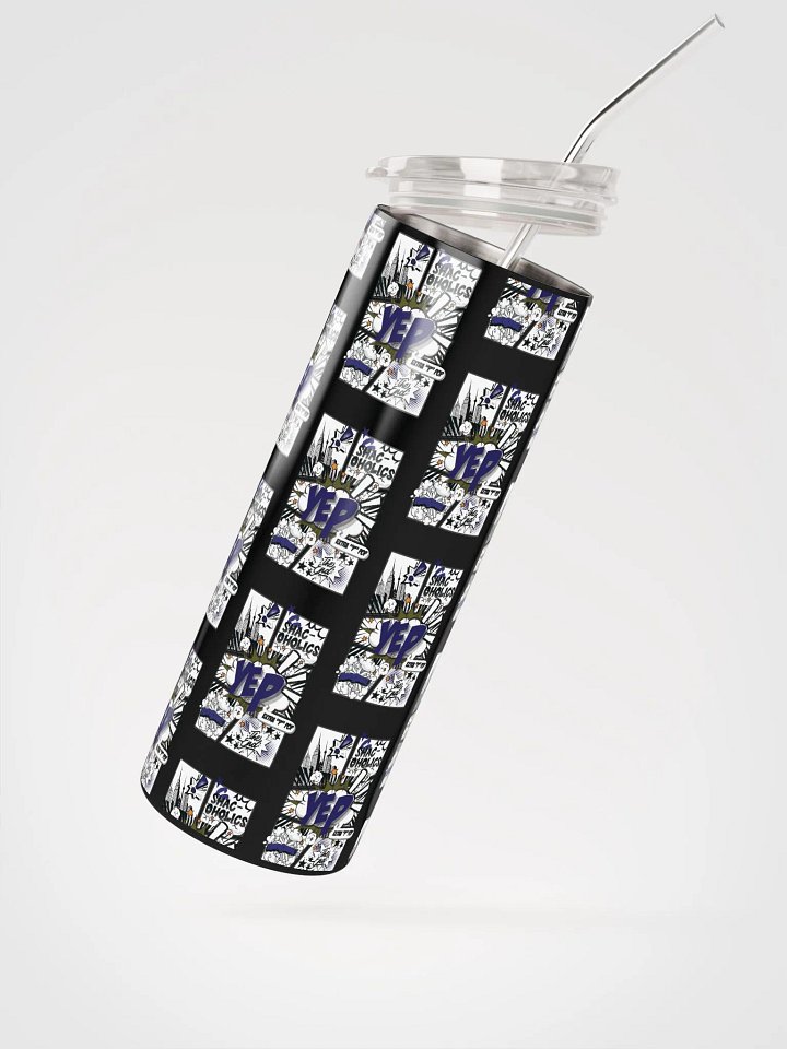 Shac-oholics Comic Blast Tumbler - Dark Blue 