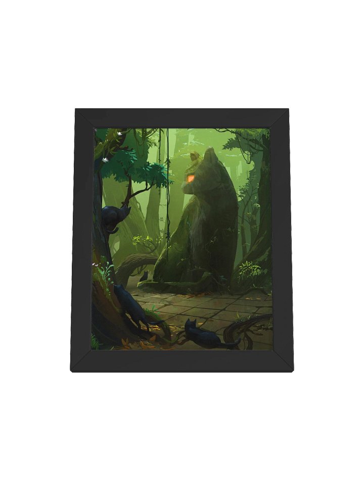 Cat Statue Framed Poster product image (2)