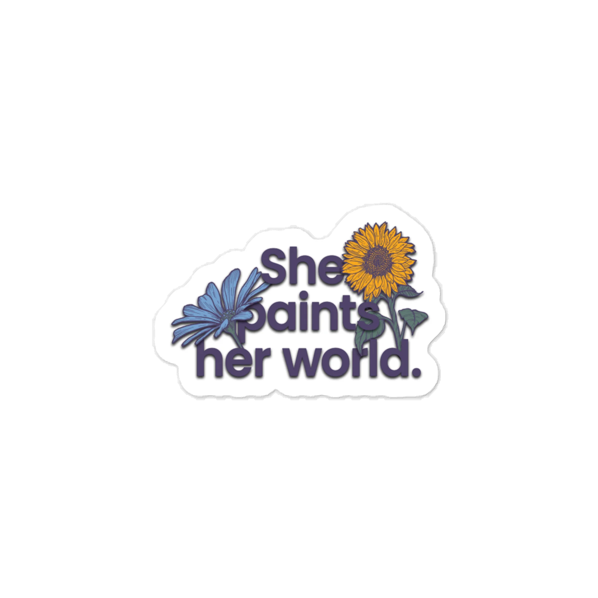 She Paints Vinyl Decal product image (1)