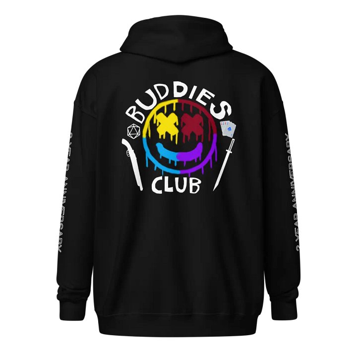 Buddies Club Zip Up Hoodie (Dark Mode) product image (1)