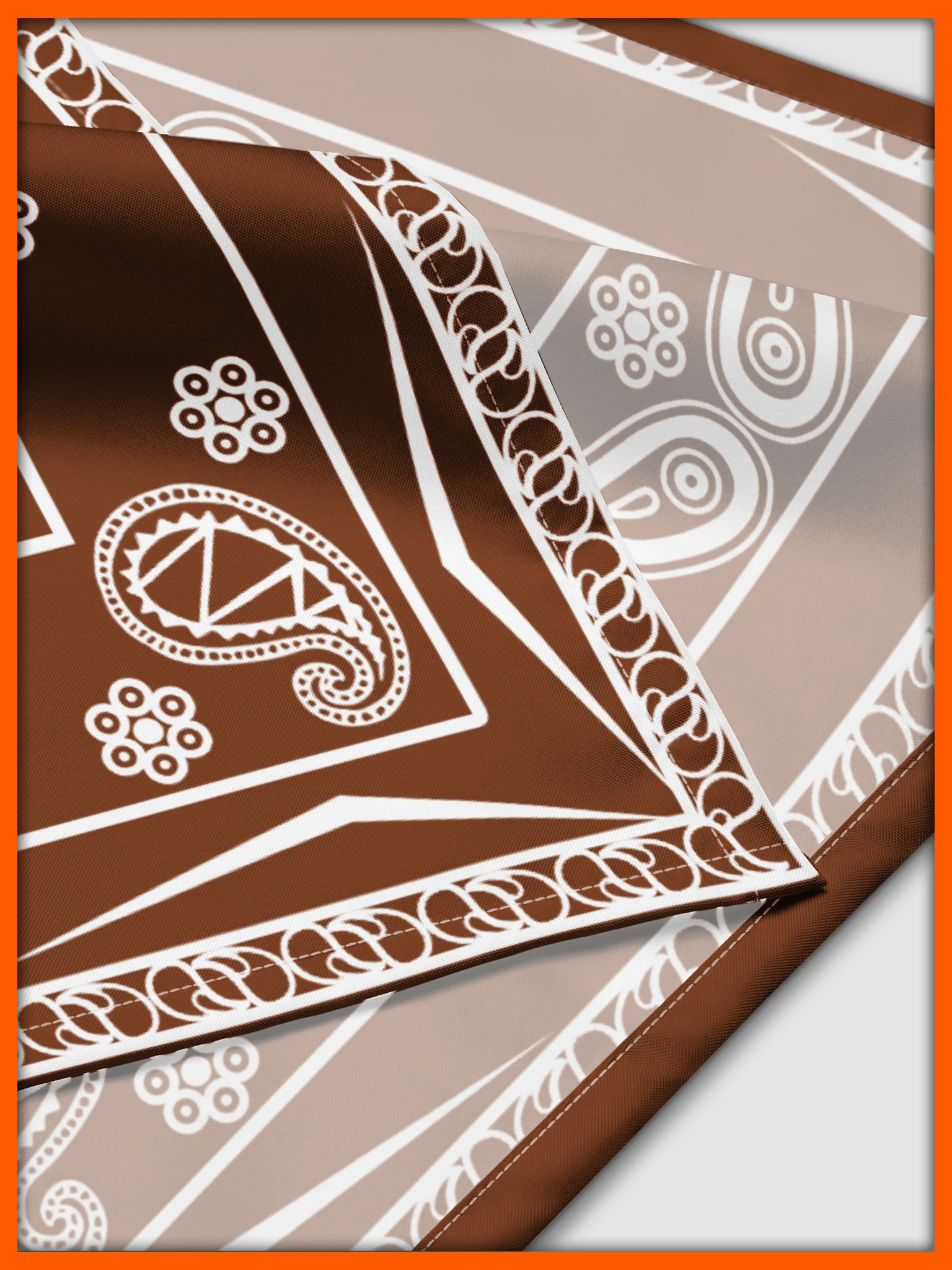 Classic UT Paisley Bandana (Brown) product image (2)