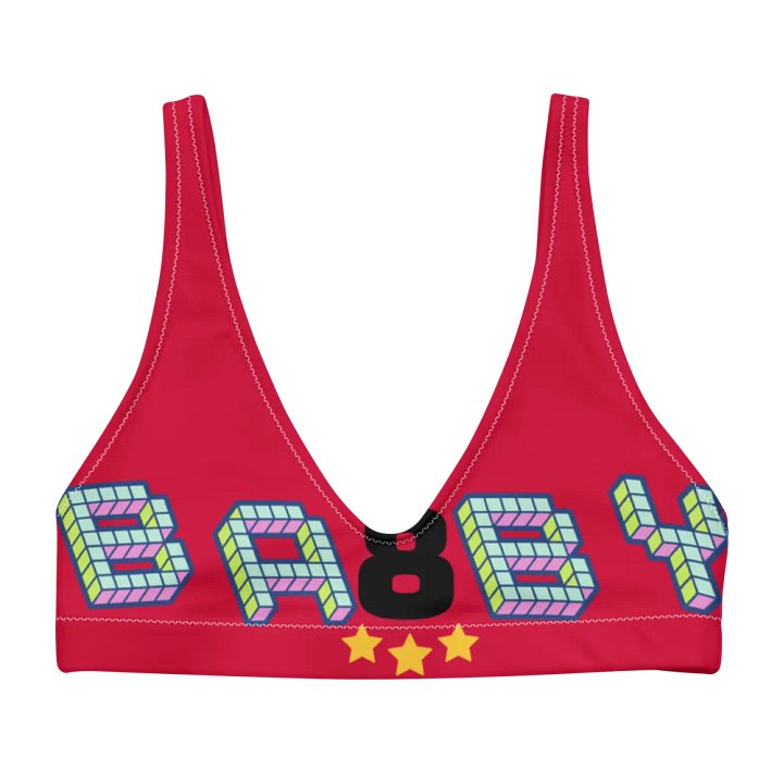 Print Recycled Padded Bikini Top – Swim with Style & Sustainability! product image (1)