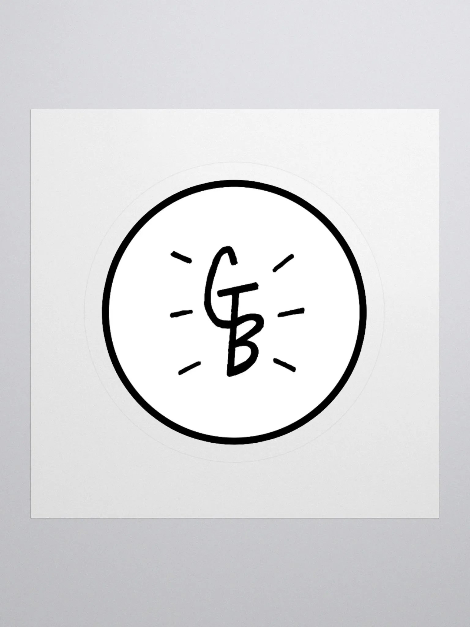 GareTheBear Logo Sticker! product image (2)