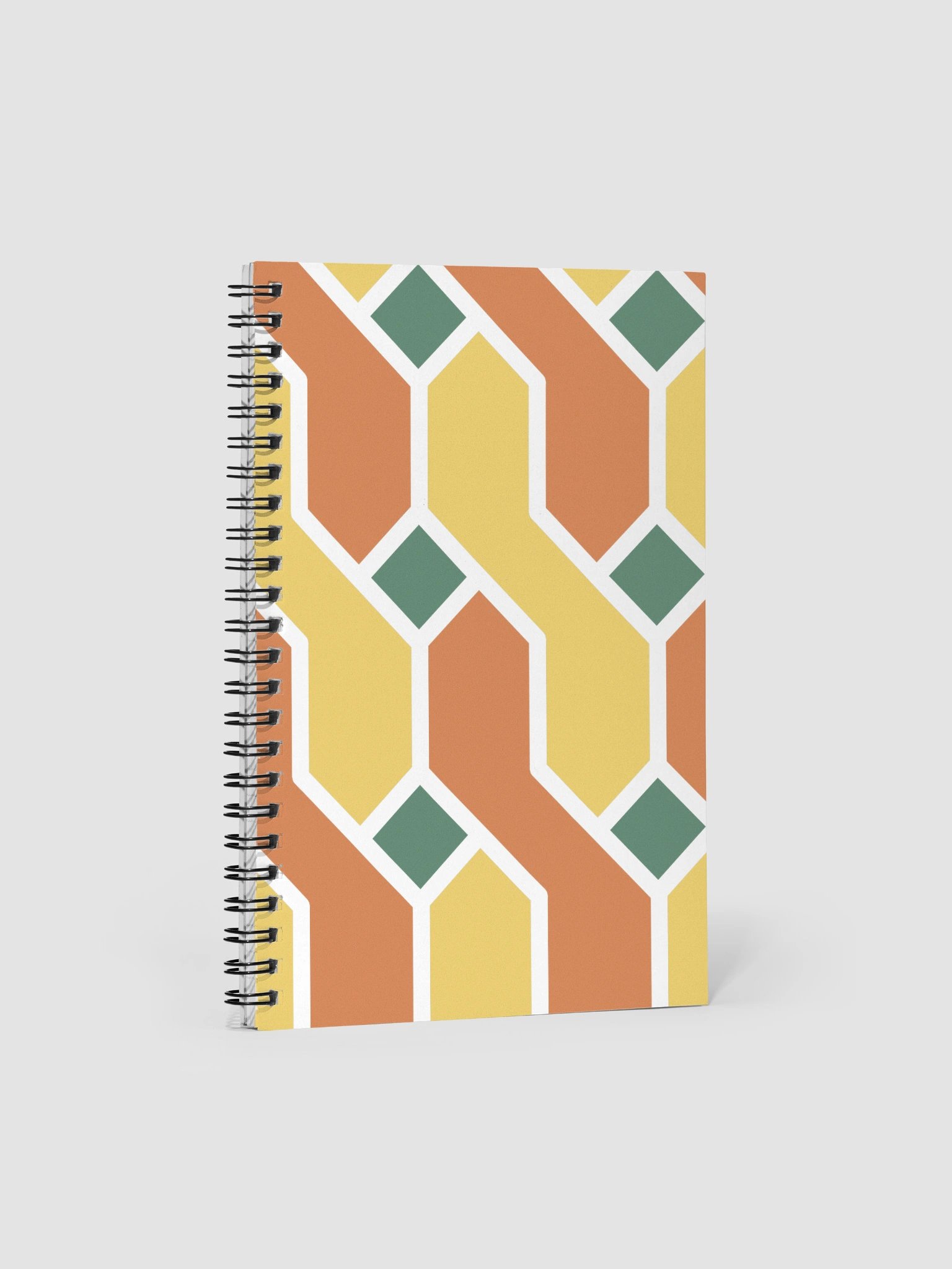 Rhythmic Geometric Spiral Notebook product image (1)