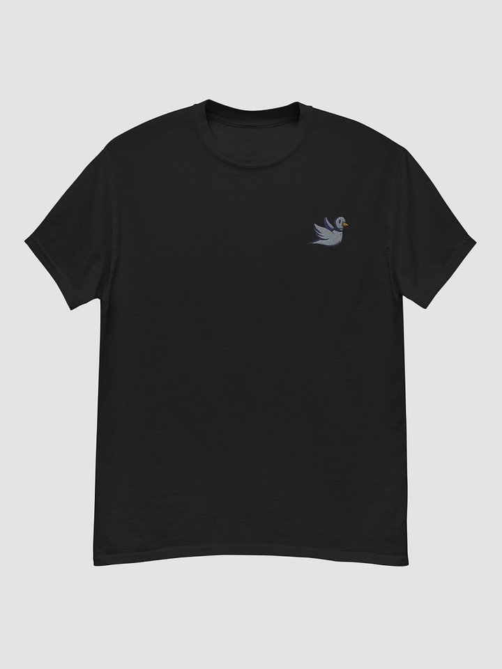 Pigeon Embroidered T-shirt | Art by Duck product image (1)
