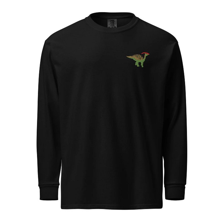 Parasaurolophus Embroidered Long Sleeve T Shirt product image (1)