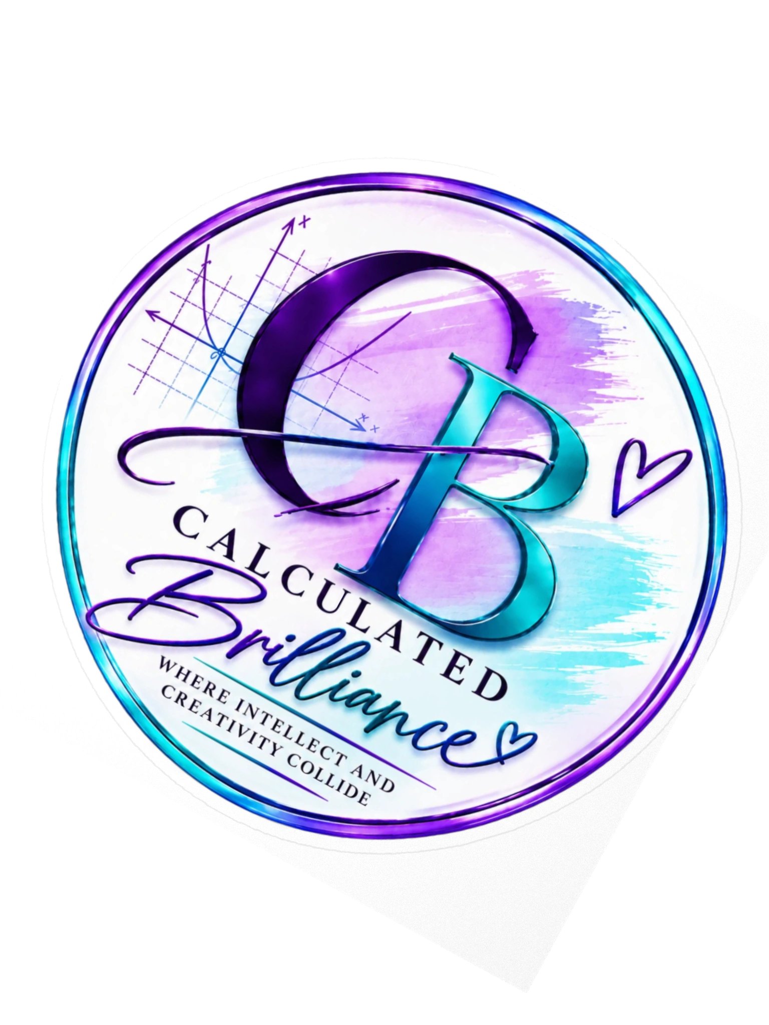 CB Signature Logo Sticker 4"x4" product image (2)