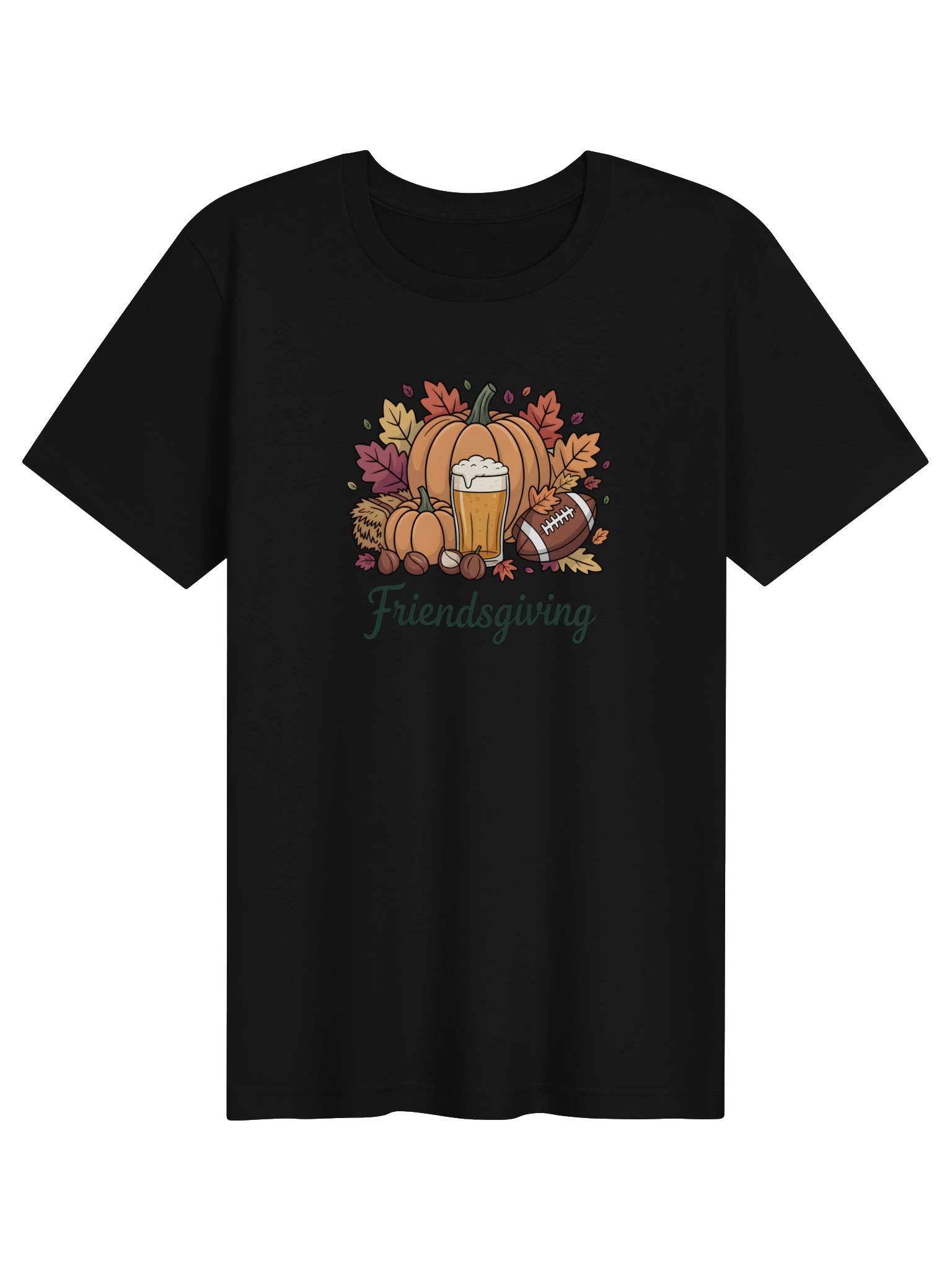 Friendsgiving Pumpkin Football Tee product image (3)