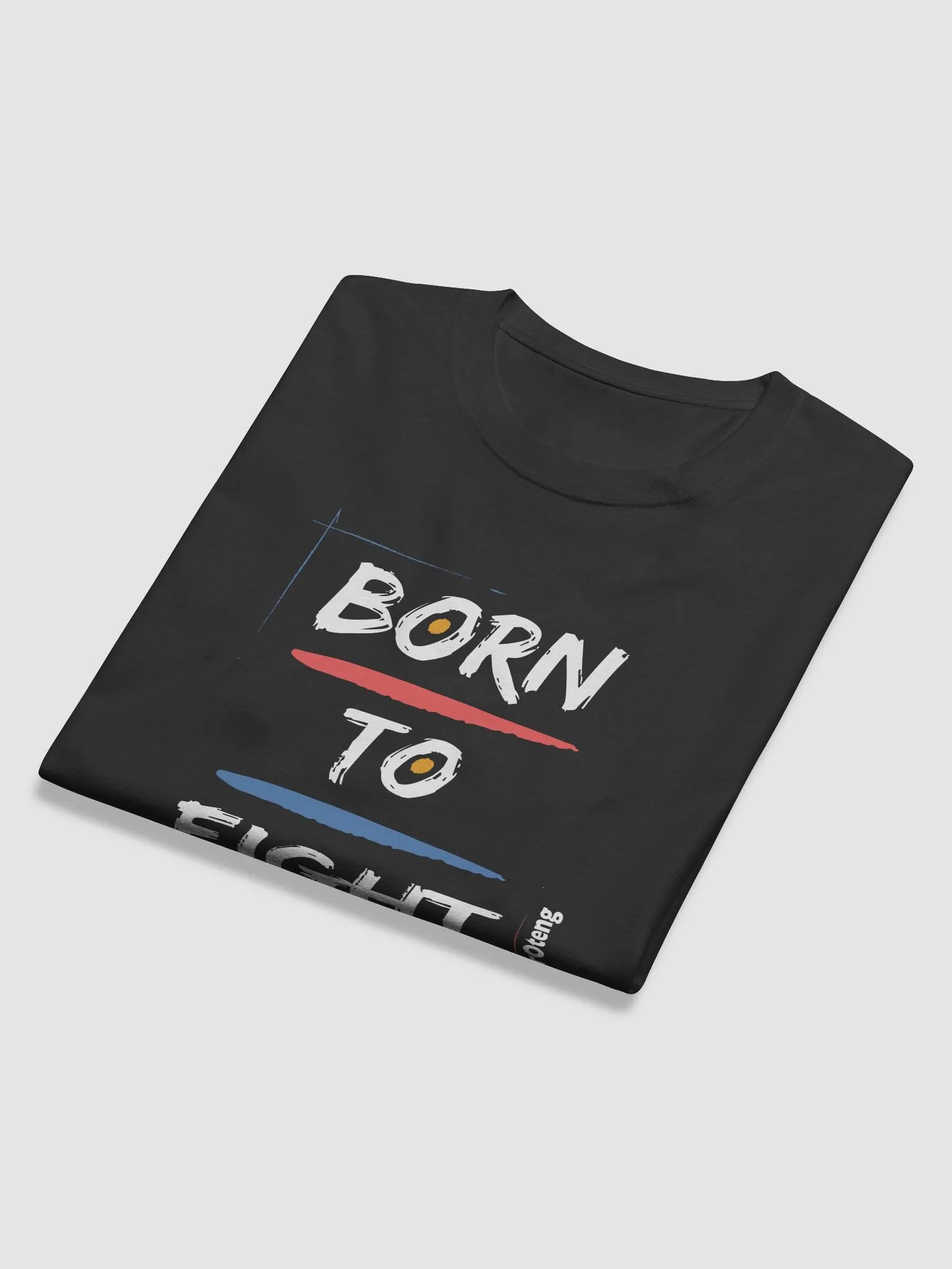Born to fight shirt black long sleeve product image (5)