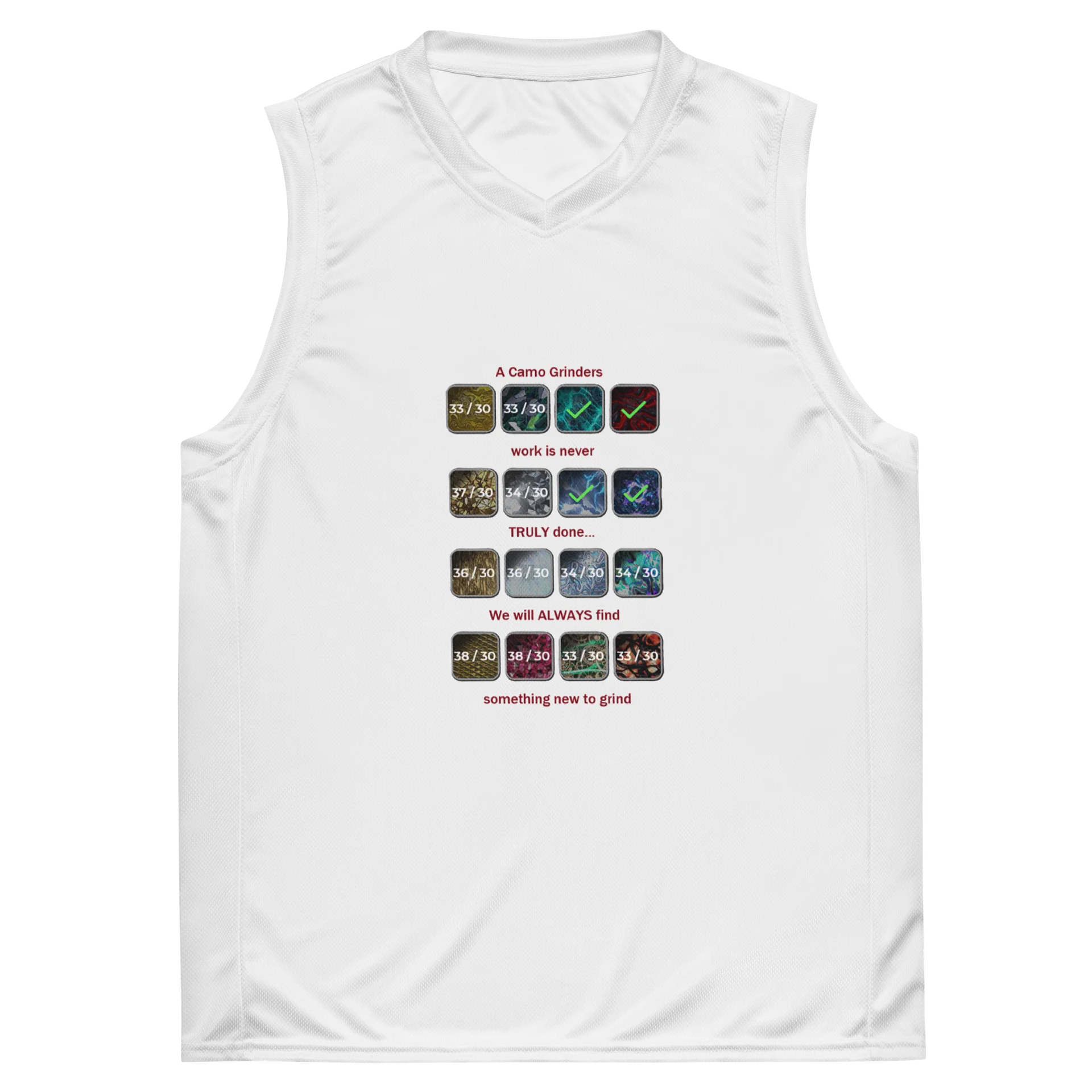 A Camo grinders work Muscle tee product image (2)